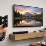 TV Wall Mounting With Hidden Wires Done Right