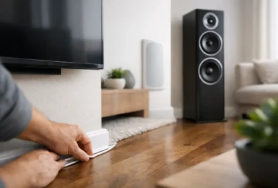 How to Hide Speaker Wires Without Losing Sound