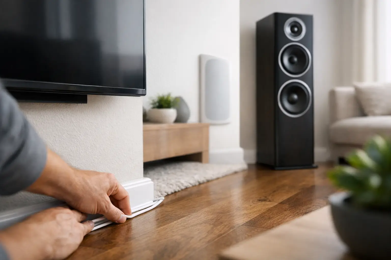 How to Hide Speaker Wires Without Losing Sound