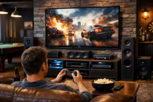 Man Cave Entertainment System Setup That Works